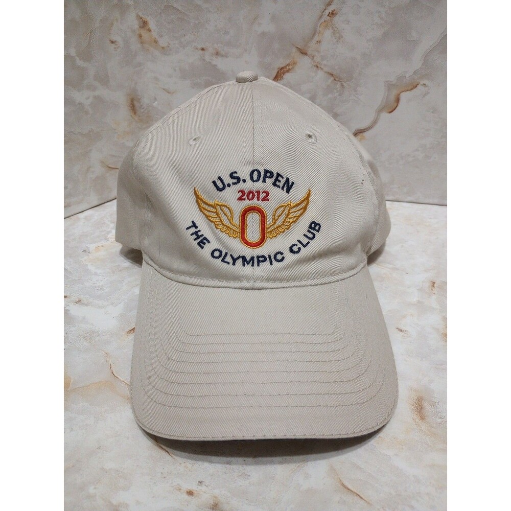 USGA Member US Open Hat 2012 The Olympic Club Strap Back Cap Adjustable Beige